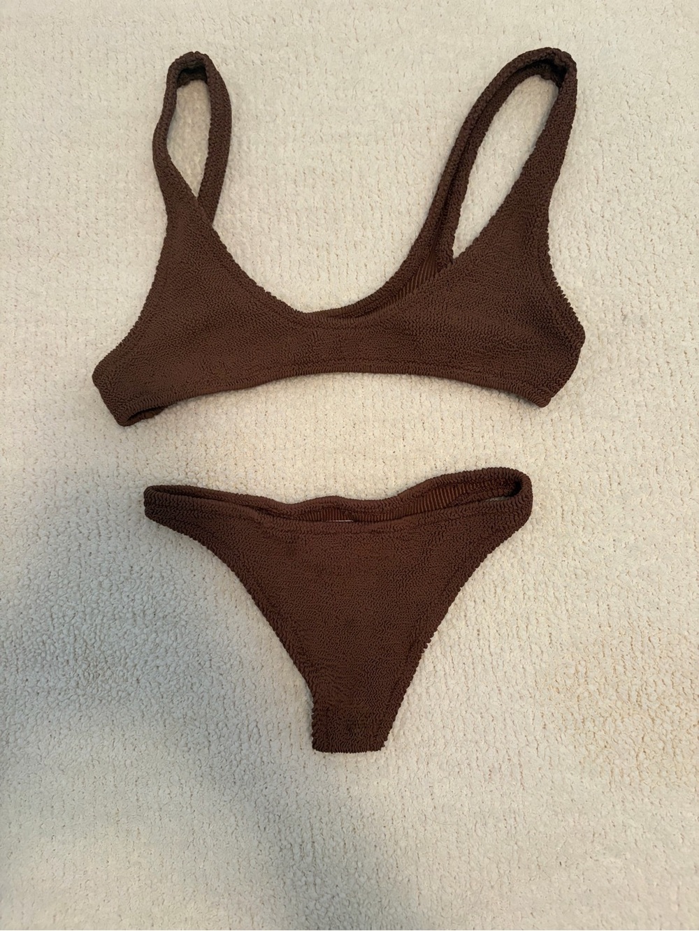 MC2 Saint Barth Brown Textured Bikini Set